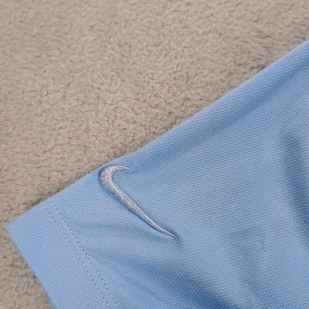 Nike Womens Dri-FIT Golf Polo Light Blue Medium Blade Collar